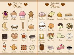 Cute Menu New Version By Violetlunchell Deviantart Com On Deviantart Cafe Menu Cafe Menu Design Cute Food Drawings