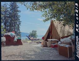 Travel to osoyoos in british columbia, canada. Campfire Light Lakeside Camping In Osoyoos British Columbia 1968