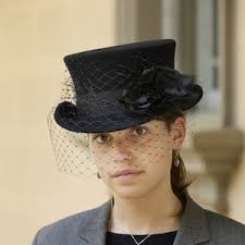 Steampunk Hat Fascinator Top Hat Halloween Gothic Black Satin Fascinator  Comb Veils and Accessories