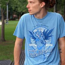Seven Leaf Blue Dream Strain Light Blue T Shirt Men S Rastaempire Com