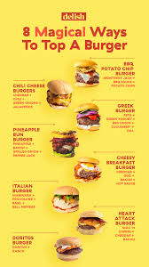 Brilliant Ways To Top A Burger Because Ketchup Is So Yesterday Burger Toppings Breakfast Burger Hamburger Toppings