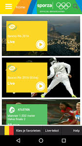 These broadcasts are organized by the flemish government and mainly financed with tax money. Sporza Rio 2016 For Android Apk Download