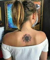 Small Back Tattoo Design For Girls Spine Tattoos Sunflower Tattoos Tattoos