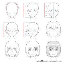 How to draw a woman face step by step for beginners. Realistic Anime Face Drawing Step By Step Tutorial Menggambar Manga Cara Menggambar Tutorial Gambar Anime