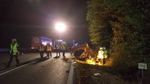 05 09 2019 schwerer verkehrsunfall nachts auf der a66 anschlussstelle bad soden salmunster