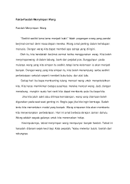 Penyuntingan ini sangat berguan untuk menghindari kesalahan dalam penulisan karangan. Contoh Karangan Faedah Berjimat Cermat Contoh Jal