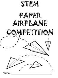 Use The Basic Stem Principles When Designing Your Own Paper Airplane You Could Add To This Activity By Re Paper Airplanes Airplane Activities Stem Activities