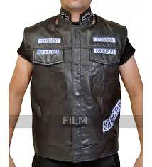 Pin On Sons Of Anarchy Jax Teller Biker Leather Vest