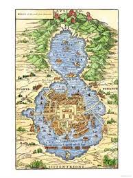 Ap world history notes visual. Tenochtitlan Capital City Of Aztec Mexico An Island Connected By Causeways To Land C 1520 Giclee Print Allposters Com Mexico Tenochtitlan Arte Con Mapas Mapa De Mexico