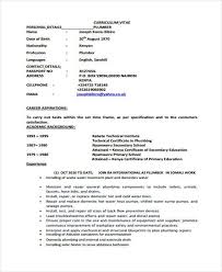 Hotel management sample cv from cvshaper.com the latest free professional word resume template in docx and pdf file format for your next job . Plumber Cv Format July 2021
