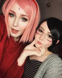 Sarada Uchiha And Sakura Haruno From Naruto Shippuden And Boruto By Alena Sakura Cosplay Cosplay Anime Manga Cosplay