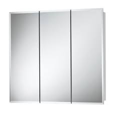 Jensen Horizon 48 In W X 28 1 4 In H X 5 1 4 In D Frameless Surface Mount Bathroom Medicine Cabinet In White 255248x The Home Depot Surface Mount Medicine Cabinet Bathroom Mirror Cabinet