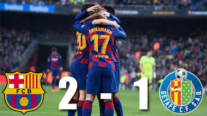 Barcelona won 26 direct matches.getafe won 4 matches.6 matches ended in a draw.on average in direct matches both teams scored a 3.14 goals per match. Barcelona Vs Getafe 2 1 La Liga 2020 Match Review Youtube