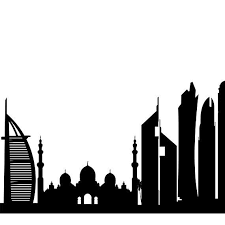 Dubai Skyline Printable Dubai Black White Wall Art Dubai Etsy Black And White Wall Art White Wall Art Skyline