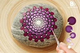 In this step by step tutorial, i show you a super easy stone design, for the very beginner. Mandala Stones Diy Colorful Crafts