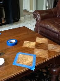 Transform A Wooden Table Top With Tape And Steel Wool Could Do Chevrons Diy Furniture Repurpose Diy Coffee Table Coffee Table Makeover Table Makeover