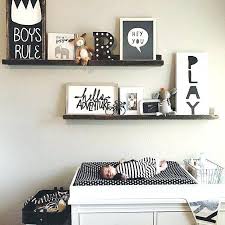 Black And White Nursery Decor Its Just Another Monochrome Design By Black And White Nursery Images Black And White Bab Nursery Shelves Baby Room Decor Boy Room
