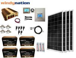 400w 12v Mppt Solar Panel Kit Power Inverter Agm Battery Rv Boat Off Grid Ebay Solar Panels Solar Panel Kits Solar Energy Panels