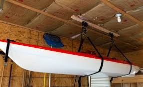 Lighting (dimmable) gave us coverage and nets gave us added storage. Get Your Kayaks Properly Stored With A Hoist Storage System Jdhayes Com