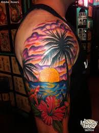 Right Half Sleeve Palm Tree Tattoo For Men Polynesiantattoos Half Sleeve Tattoo Sleeve Tattoos For Women Sleeve Tattoos