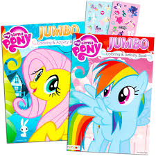 My little pony fluttershy rarity pinkie pie rainbow dash. Amazon Com My Little Pony Coloring Book Super Set With Stickers 2 Jumbo Books And Sticker Pack Featuring Rainbow Dash Fluttershy Pinkie Pie And More Toys Games