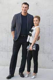 Check spelling or type a new query. Hayden Panettiere And Wladimir Klitschko Celebrity Couples With Extreme Height Differences Photos Tall Guys Mens Fashion Week Fashion