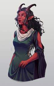 More Tieflings This Awesome Lady Is For Stevegives And She Has Great Taste In Gow Character Portraits Dungeons And Dragons Characters Concept Art Characters
