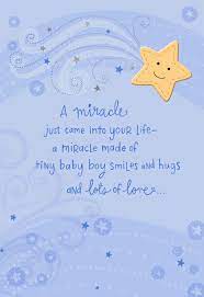 A Miracle Came Into Your Life New Baby Boy Card - Greeting Cards - Hallmark  | Baby Congratulations Card, Congratulations Baby, Congratulations Baby Boy