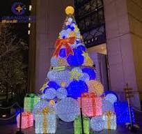 Custom 3D LED Christmas Lights IP65 Outdoor Holiday Decorate Motif Balloon Light