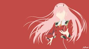 Hd wallpapers and background images. Darling In The Franxx Pink Hair Zero Two With Red Dress With Red Background Hd Anime Wallpapers Hd Wallpapers Id 41198