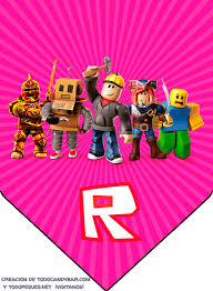 Este año cumple 14 años. Kit Imprimible Roblox Rosa Descarga Gratis Todo Candy Bar