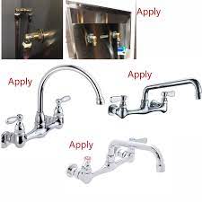 This undermount sink installation kit is very easy to install! Connector Adapter For Stainless Steel Commercial Kitchen Prep Utility Sink Installation Kit For Wall Mount Kitchen Sink Faucet G1 2 Backsplash Mounted Kit For Service Sink Faucet Npt Tools Home Improvement