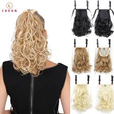 Unlike human hair extensions, synthetic hair cannot be color treated and does not do well with high heat styling tools. Big Sale B8b9aa Lvhan Brown Black Heat Resistant Synthetic Hair Extensions Pony Tail Hair Extensions Drawstring Ponytail 12 Hair Extensions Cicig Co