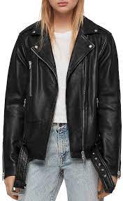Allsaints Wade Oversized Leather Biker Jacket Leather Jacket Outfits Jackets Biker Jacket Outfit