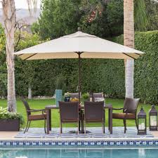 Coral Coast 8 X 11 Ft Aluminum Rectangle Patio Umbrella Www Hayneedle Com Rectangular Patio Umbrella Patio Patio Decor