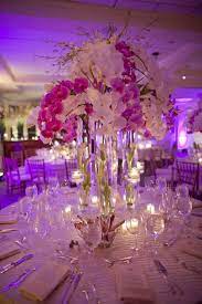 Lauren And Andrew S Romantic Wedding Night Romantic Wedding Centerpieces Wedding Centerpieces Orchid Centerpieces