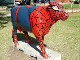 Spider Cow Another Of The Arty Cows Around Shepparton Quirky Cow Arty Quirky