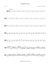 The original name of this piece is canon and gigue for 3 violins and basso continuo, but we commonly know it as pachelbel's canon or simply canon in d. Canon In D Viola Solo Print Sheet Music Now
