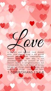 It is on the subject of love, principally the love that christians should have for everyone. Hearts 1 Corinthians 13 4 8 Bible Verses To Go