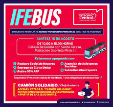 Vía telemática por videollamada o presencialmente en oficinas y tótems del registro civil o de chileatiende. Estacioncentral Ø¹Ù„Ù‰ ØªÙˆÙŠØªØ± Atencion Manana El Ifebus Estara En La Poblacion Gabriela Mistral Apoyando En La Postulacion Al Ingreso Familiar De Emergencia Y Orientando Sobre Retiro 10 Registro Social De Hogares Clave