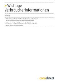 The site owner hides the web page description. Wichtige Verbraucherinformationen Comdirect