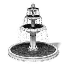 Large Fountain 3d Model 3d Model Fountain Model