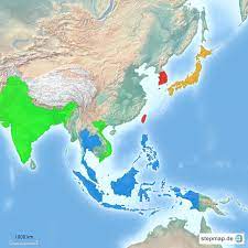 China war damals kaum betroffen. Fluggansemodell Von Geo83 Landkarte Fur Asien