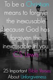 Bear with each other and forgive one another if any of you has a grievance against someone. 25 Important Bible Verses About Unforgiveness