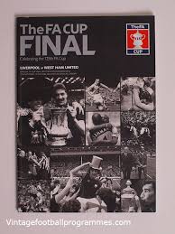 Relive one of the most thrilling fa cup finals of modern times as steven gerrard struck twice, including a stunning late equaliser after djibril cisse had. 2006 F A Cup Final Programme With Ticket Liverpool Vs West Ham United Football Programme For Sale