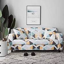 Amazon Com Nordmiex Stretch Sofa Slipcovers Fitted Furniture Protector Printed Sofa Cover Stylish Fabric Couch Cover Slipcovered Sofa Couch Fabric Sofa Covers