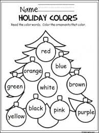 Colorful Christmas Tree Madebyteachers Christmas Kindergarten Christmas Worksheets Preschool Colors