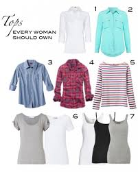 Clothing Staples Every Woman Should Have In Her Closet Clothing Staples Clothes Scoop Neck Tee Shirt