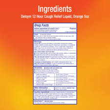 Delsym Adult Cough Suppressant Liquid Orange Flavor 5 Fl