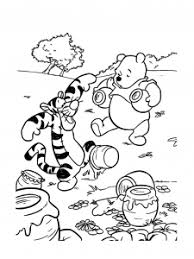 Winnie et l'arbre à miel. Coloriage Winnie L Ourson Et Ses Amis Coloriages Pour Enfants